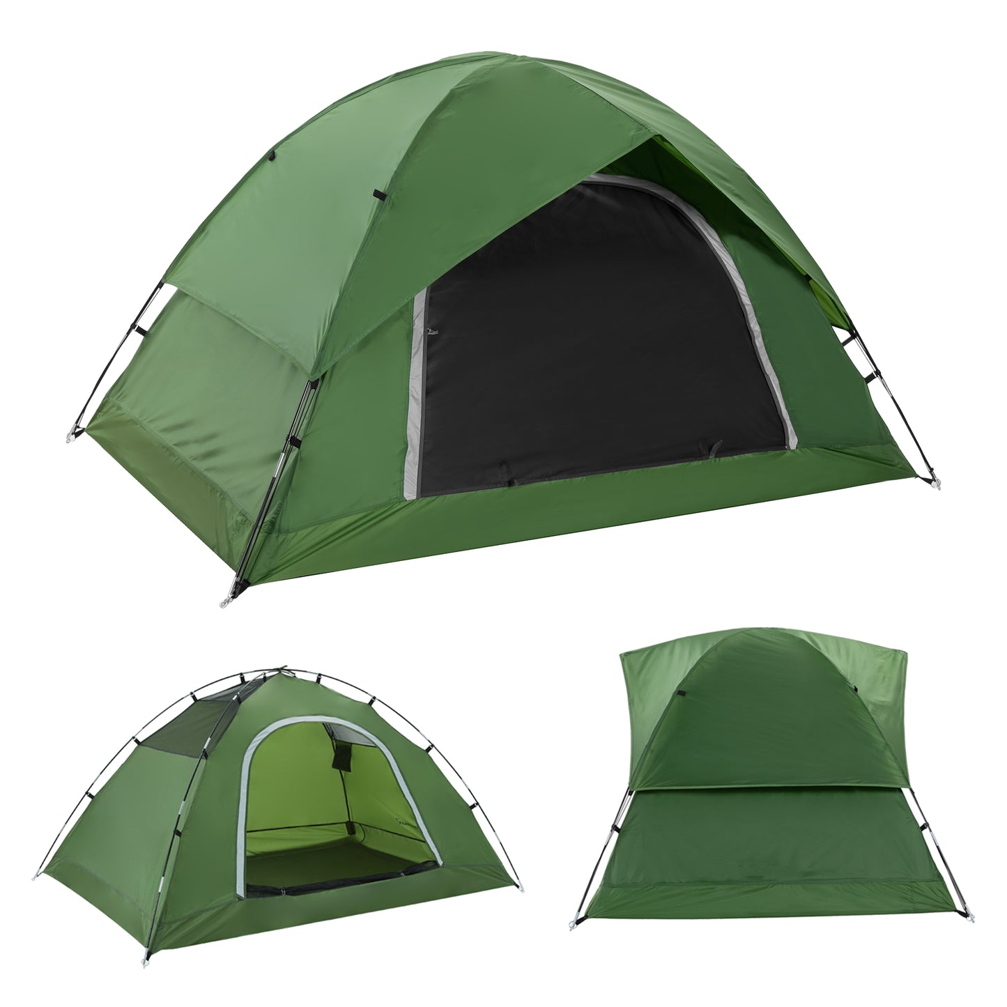 Croosse Camping Tent for 4 Person - Lightweight four Person Tents with Rainfly for Camping, Hiking, Backpacking