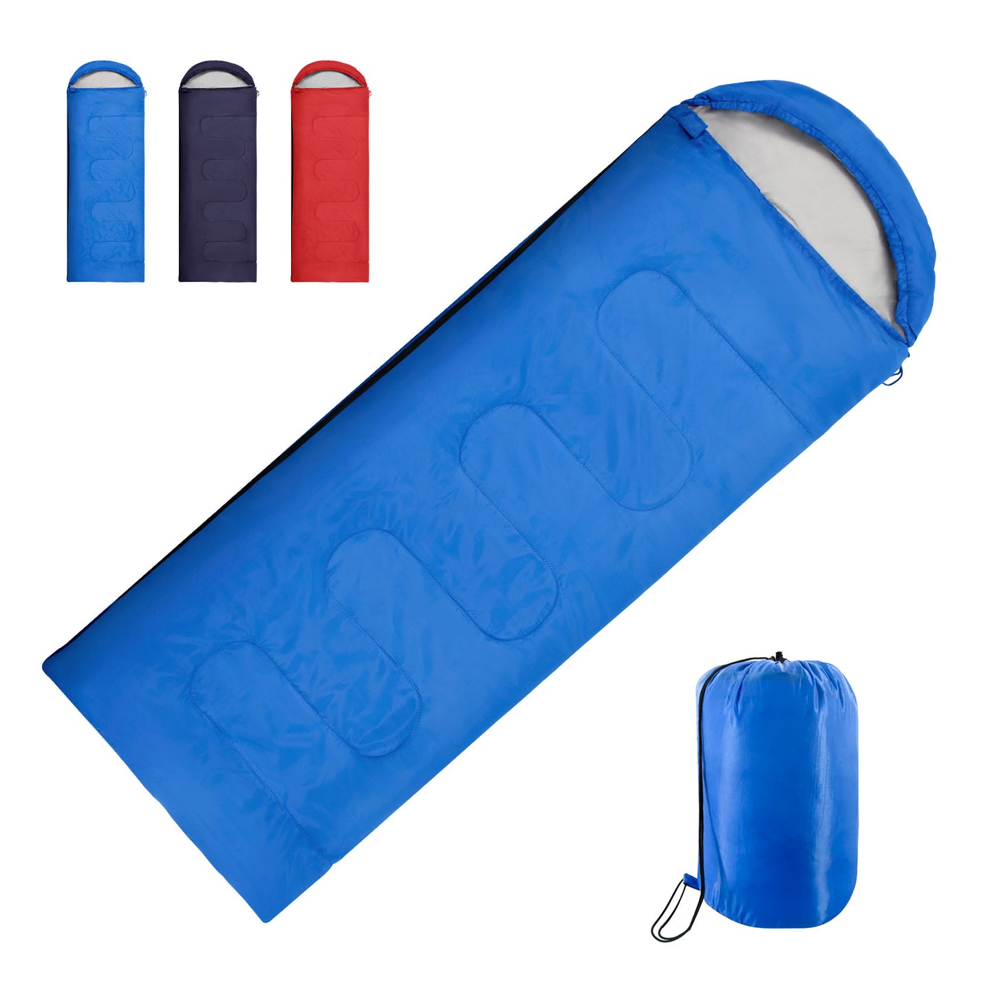 Himzoring Adults Lightweight Waterproof Camping Sleeping Bag for Backpacking, Blue