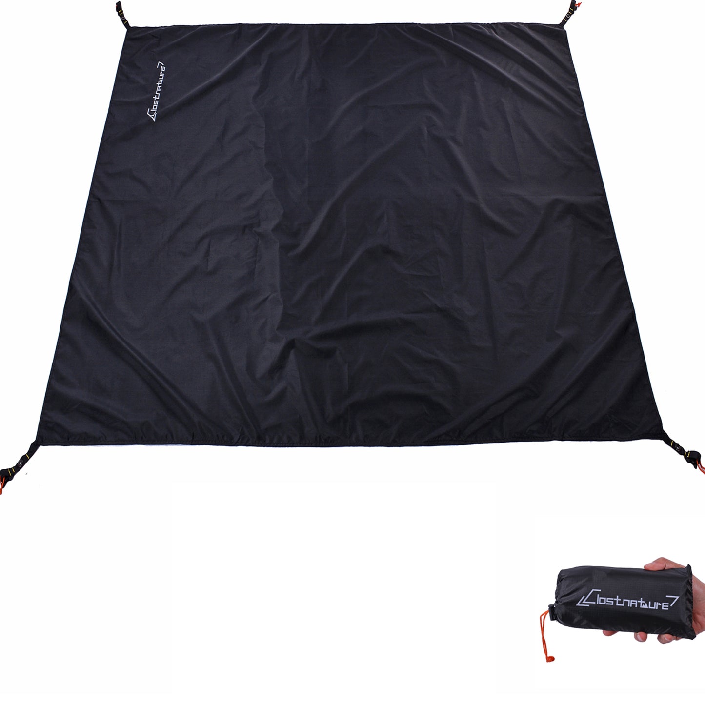 Clostnature 1-Person Tent Footprint - Waterproof Camping Tarp, Ultralight Ground Sheet Mat for Hiking, Backpacking, Hammock, Beach - Storage Bag Included