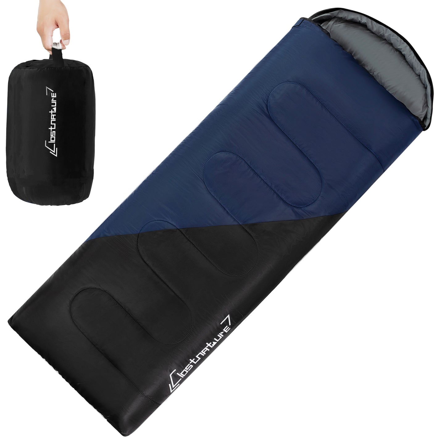 Clostnature Sleeping Bag for Adults and Kids - Compact Lightweight Sleeping Bag(Left zipper)