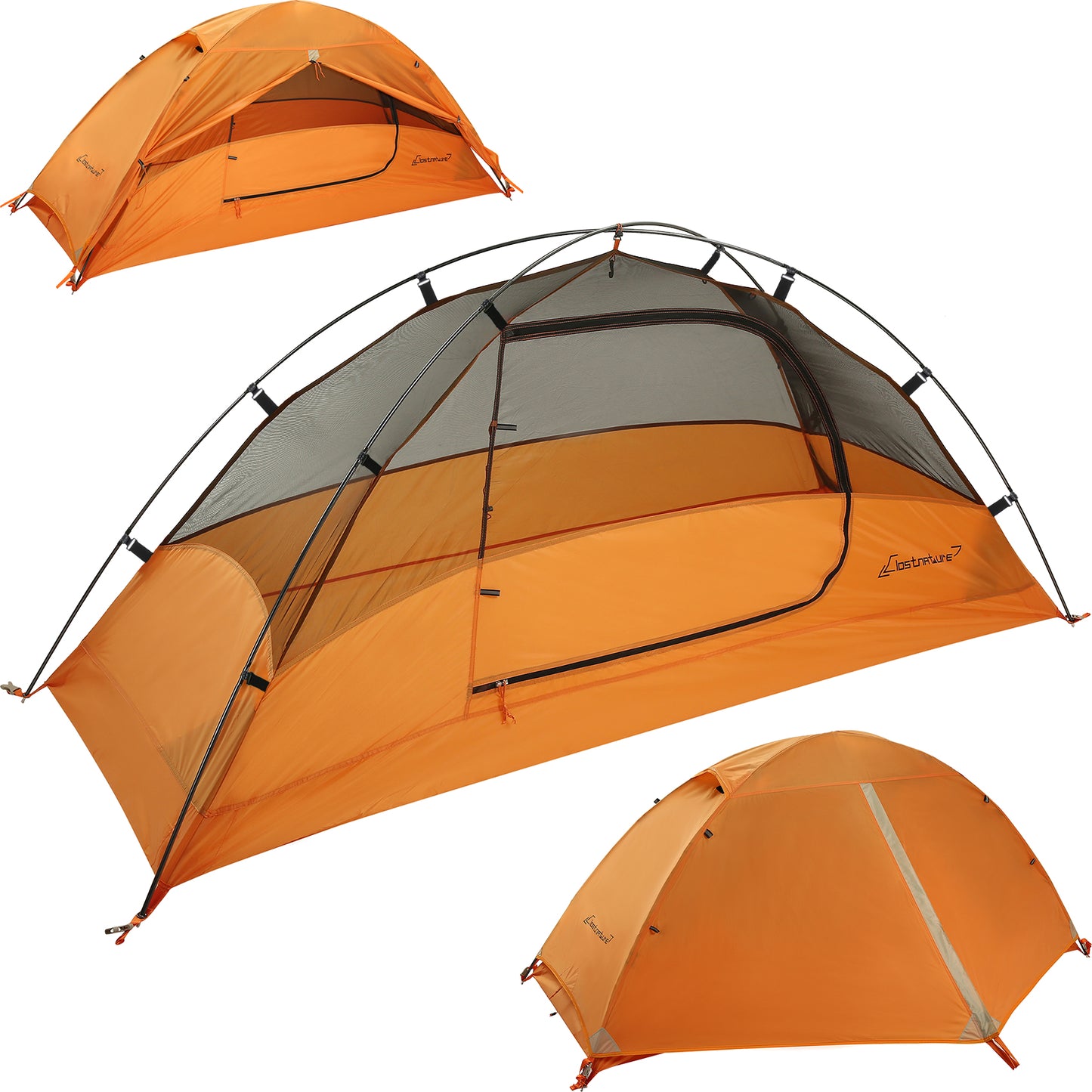 Clostnature 3 Person Lightweight Backpacking Tent, Easy Setup Tent