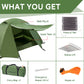Clostnature 2-Man Tent for Backpacking, 2 Person Waterproof Camping Dome Tents-3 Season