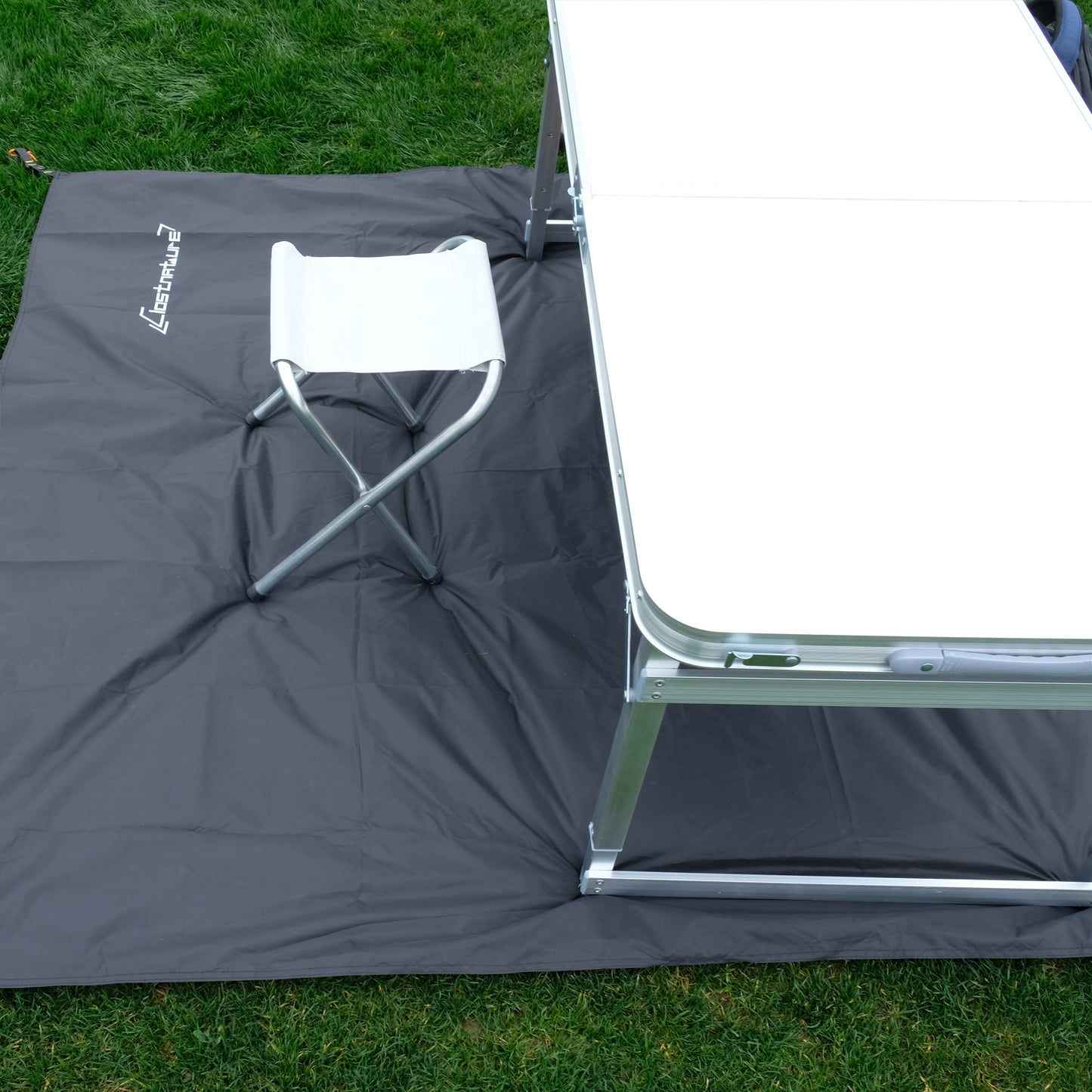 Clostnature 4-Person Tent Footprint - Waterproof Camping Tarp, Ultralight Ground Sheet Mat for Hiking, Backpacking, Hammock, Beach - Storage Bag Included