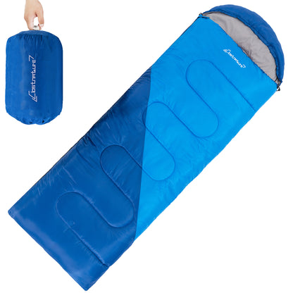 Clostnature Sleeping Bag for Adults and Kids - Compact Lightweight Sleeping Bag（Left zipper）