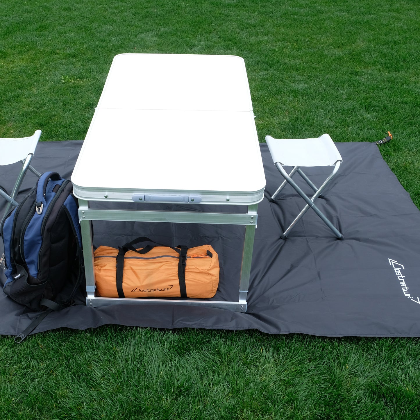 Clostnature 1-Person Tent Footprint - Waterproof Camping Tarp, Ultralight Ground Sheet Mat for Hiking, Backpacking, Hammock, Beach - Storage Bag Included