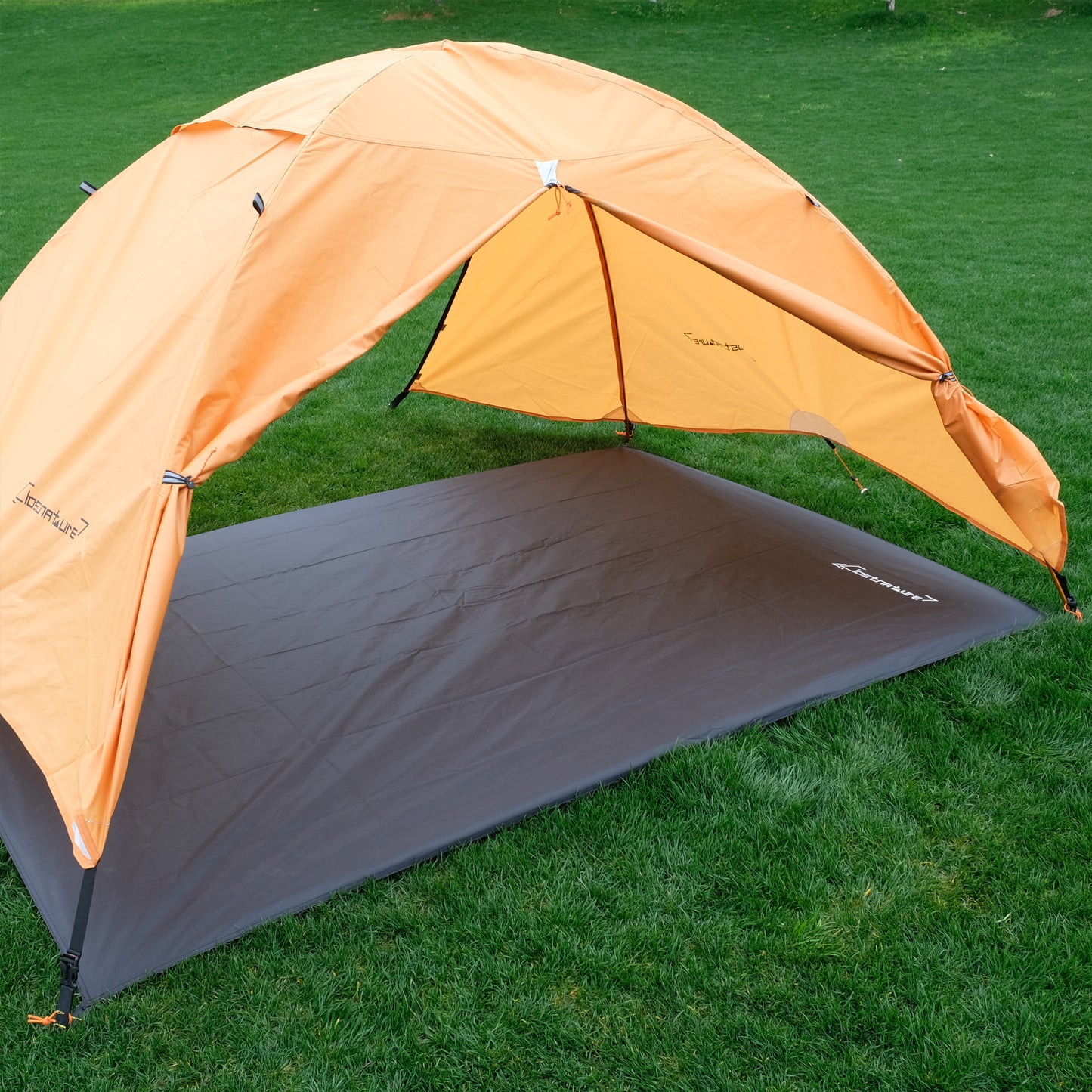 Clostnature 3-Person Tent Footprint - Waterproof Camping Tarp, Ultralight Ground Sheet Mat for Hiking, Backpacking, Hammock, Beach - Storage Bag Included