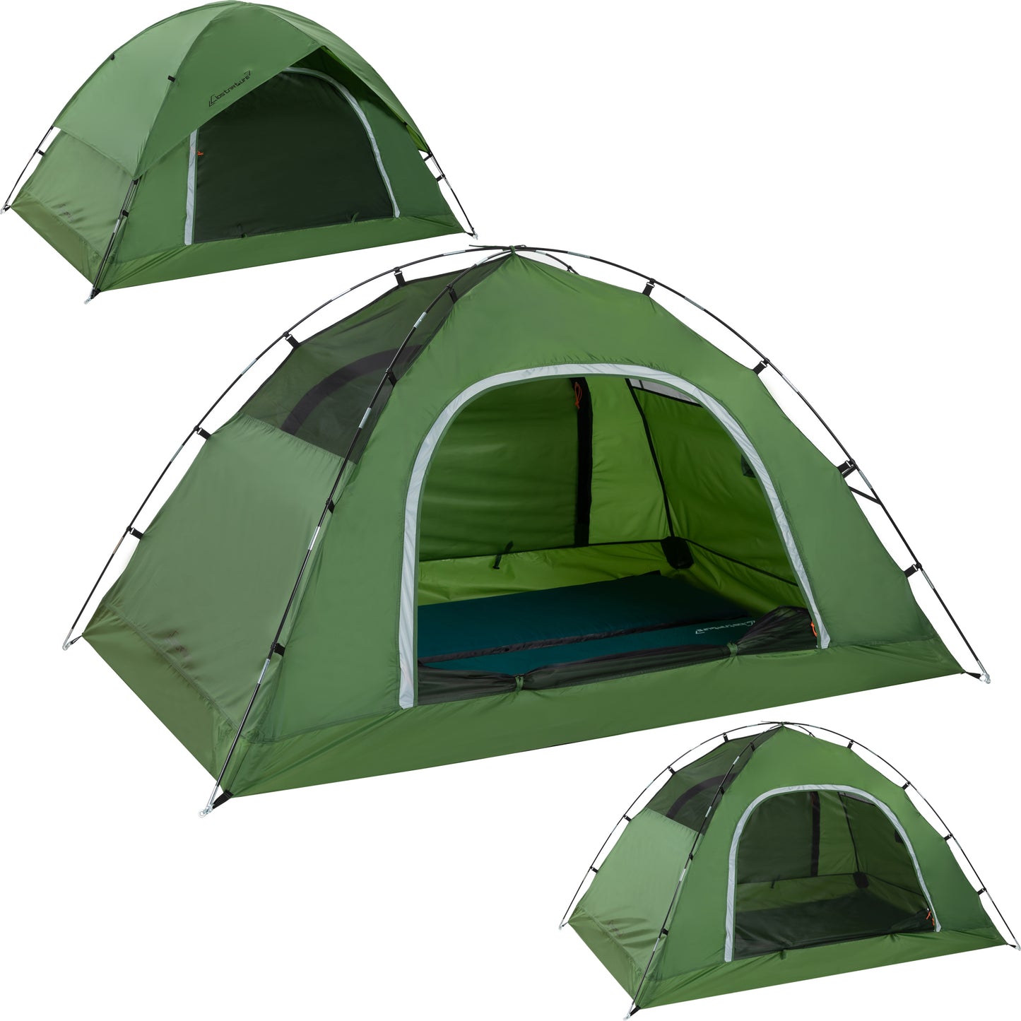Clostnature A Set of Fiberglass Poles- 2 Man Camping Tent